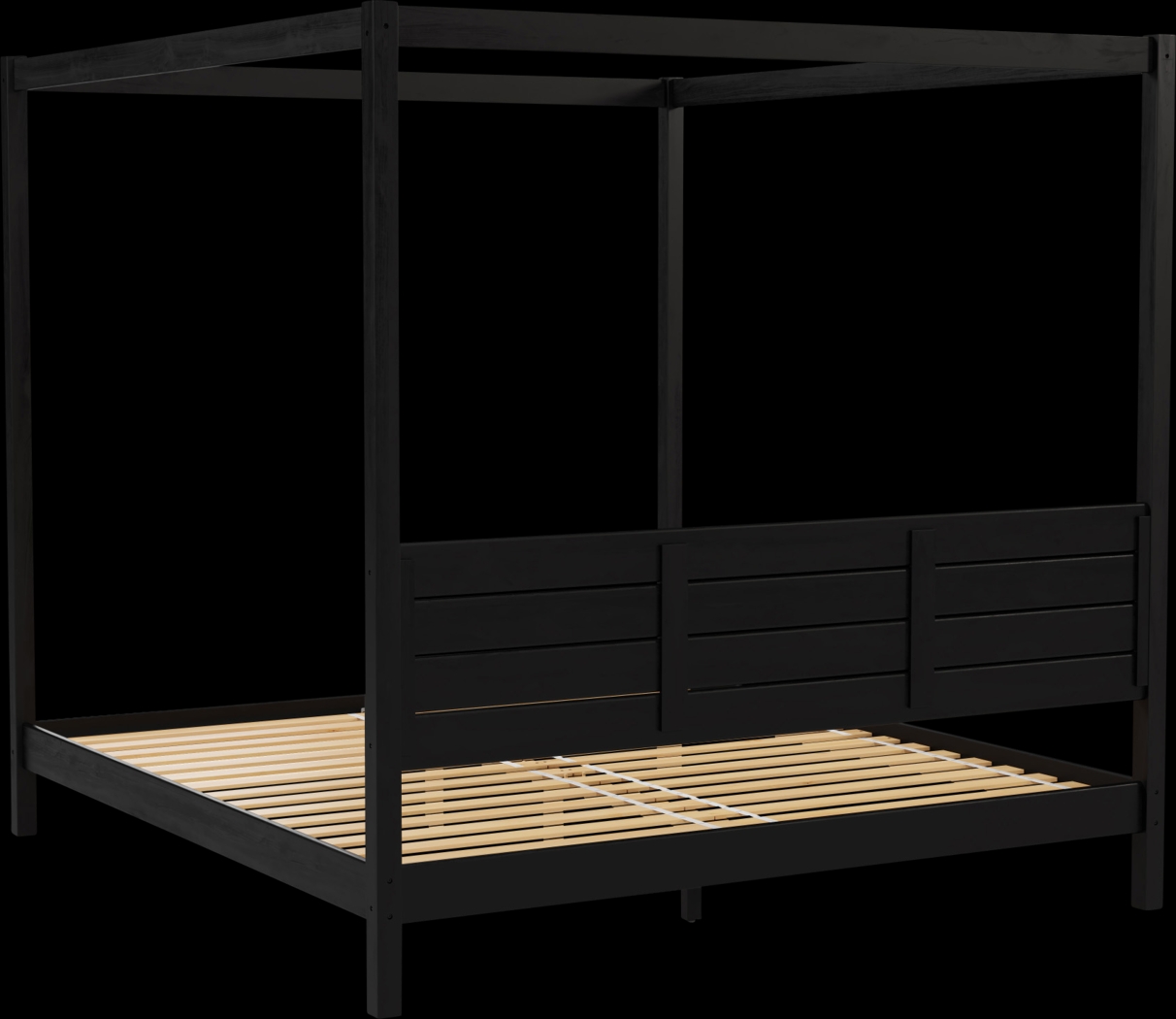 Sablegreen Black King Bed - Thumbnail - Image 3