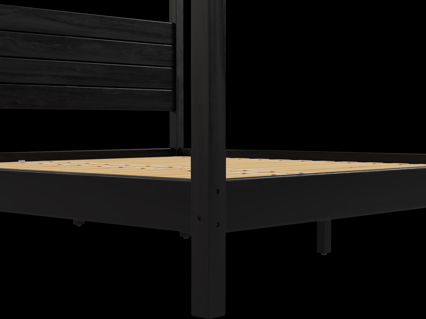 Sablegreen Black King Bed - Thumbnail - Image 4