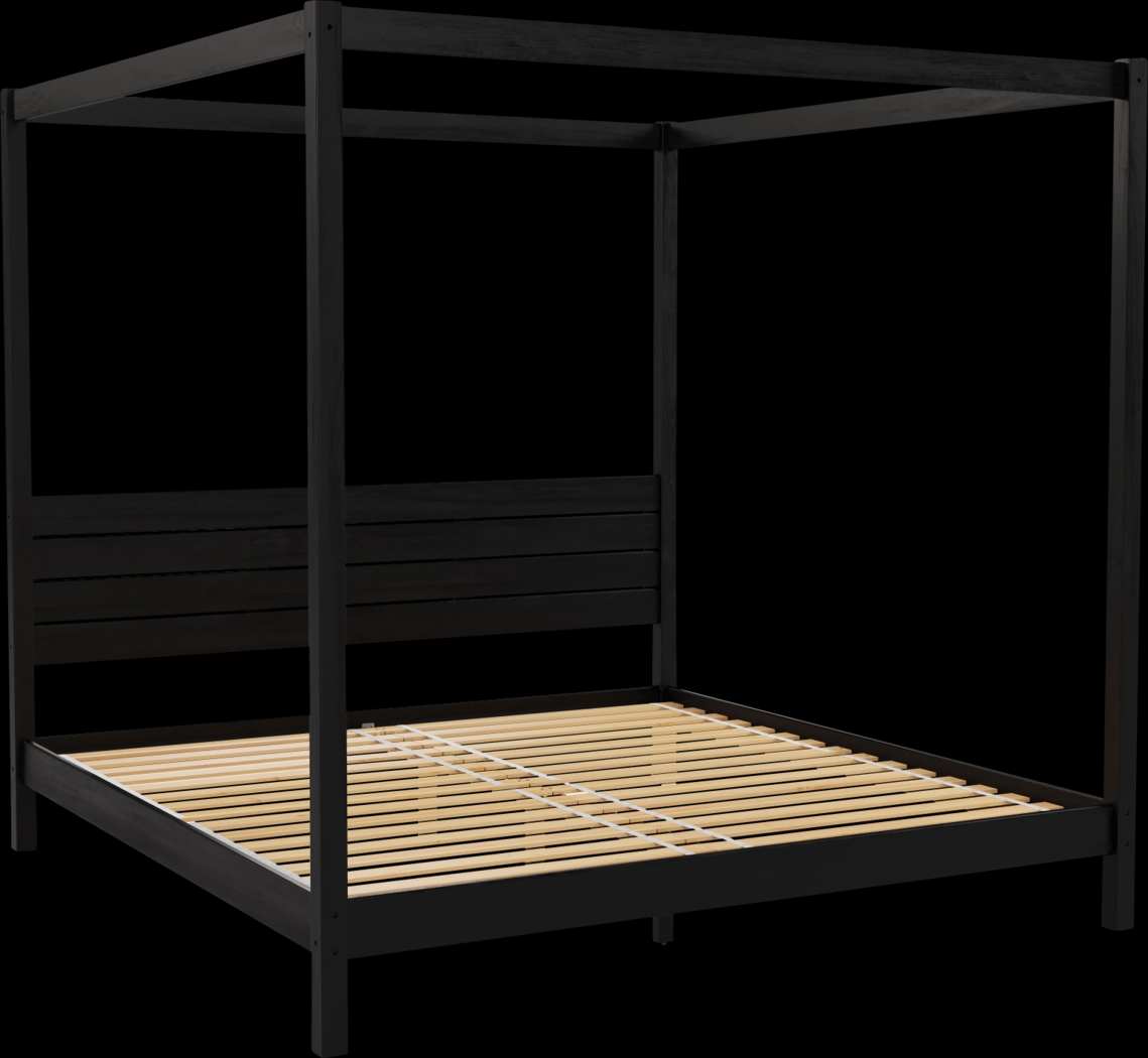Sablegreen Black King Bed - Thumbnail - Image 1