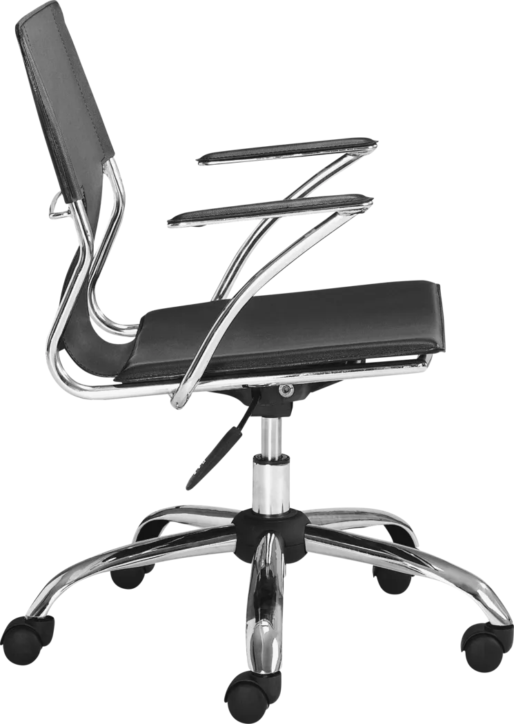 Sacher Black Office Chair - Thumbnail - Image 2