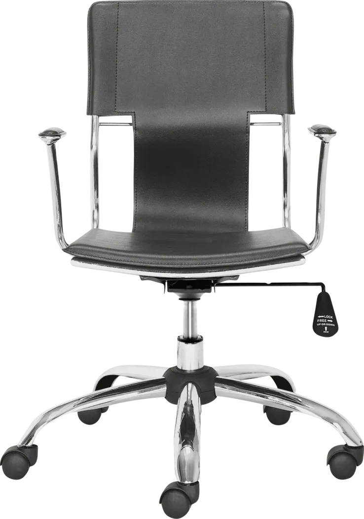 Sacher Black Office Chair - Thumbnail - Image 3