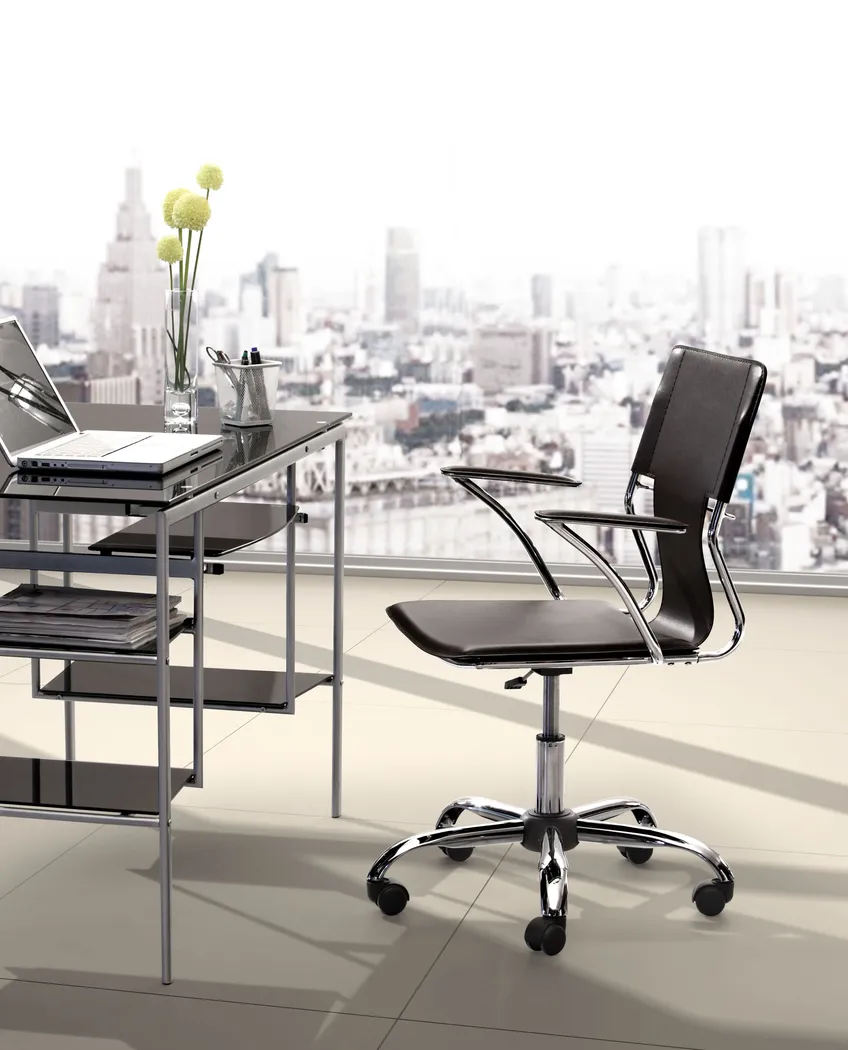 Sacher Black Office Chair - Thumbnail - Image 5