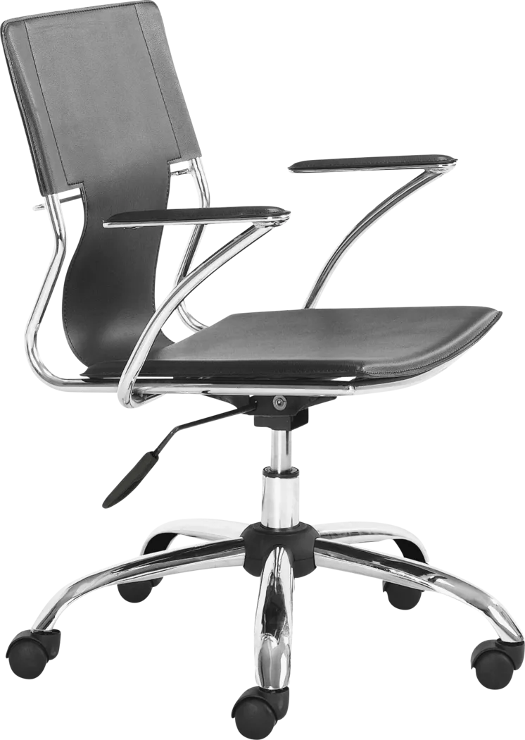 Sacher Black Office Chair - Thumbnail - Image 1