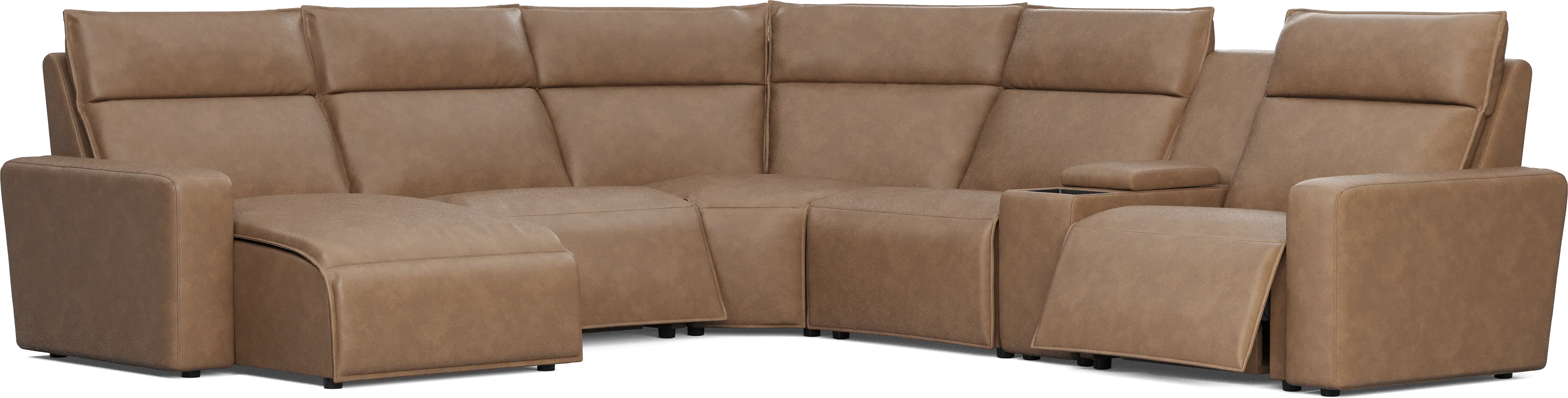 Saddle 6 Pc Dual Power Reclining ModularTwo - Thumbnail - Image 1