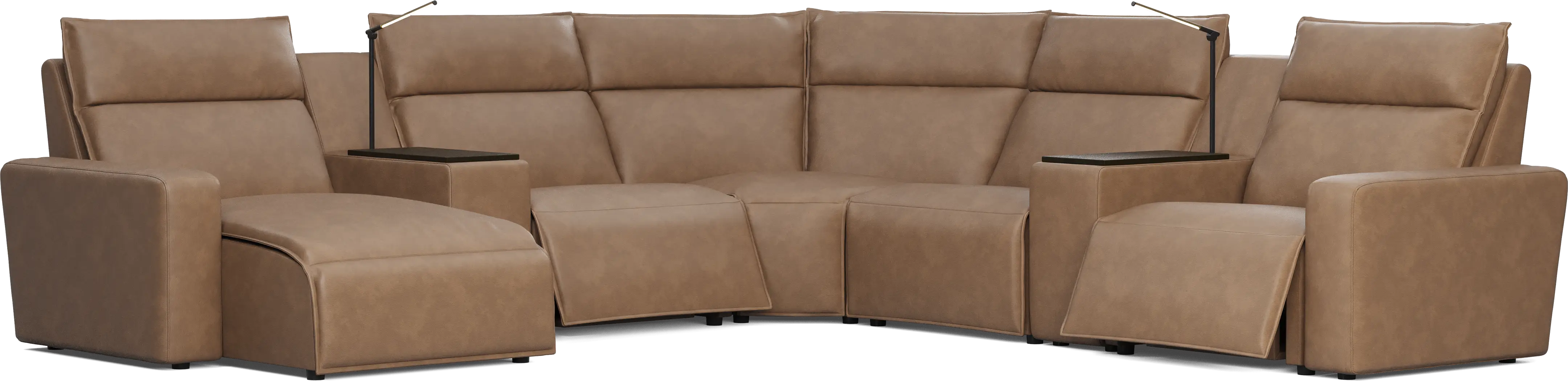 Saddle 7 Pc Dual Power Reclining ModularTwo - Thumbnail - Image 1