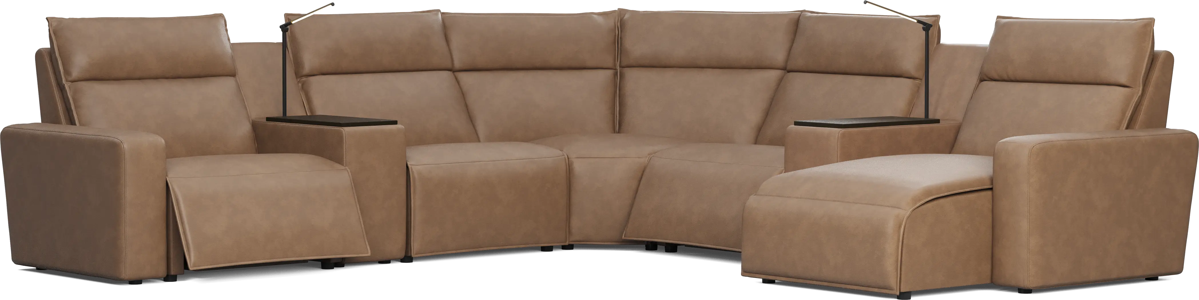 Saddle 7 Pc Dual Power Reclining ModularTwo - Thumbnail - Image 1