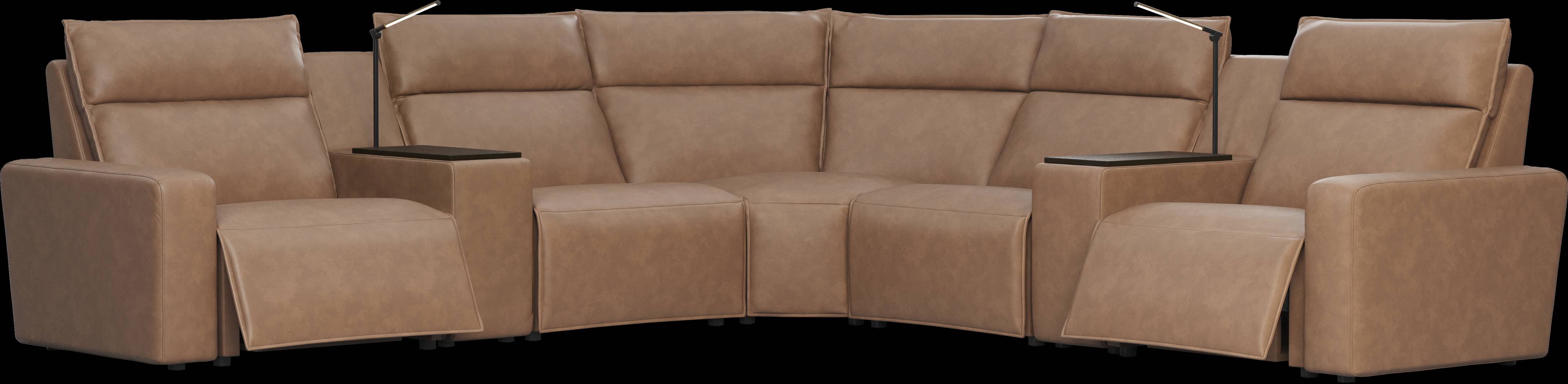 Saddle 7 Pc Dual Power Reclining ModularTwo - Thumbnail - Image 1