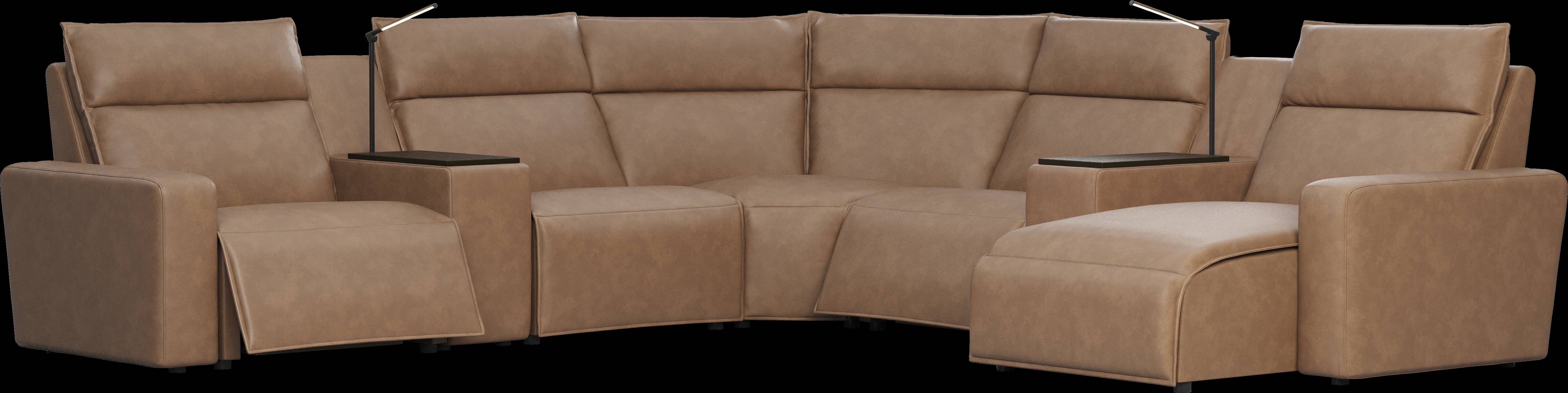 Saddle 7 Pc Dual Power Reclining ModularTwo - Thumbnail - Image 1