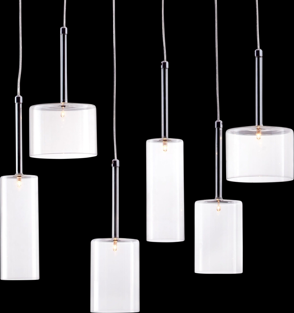 Saddleback Circle Clear Chandelier - Thumbnail - Image 1