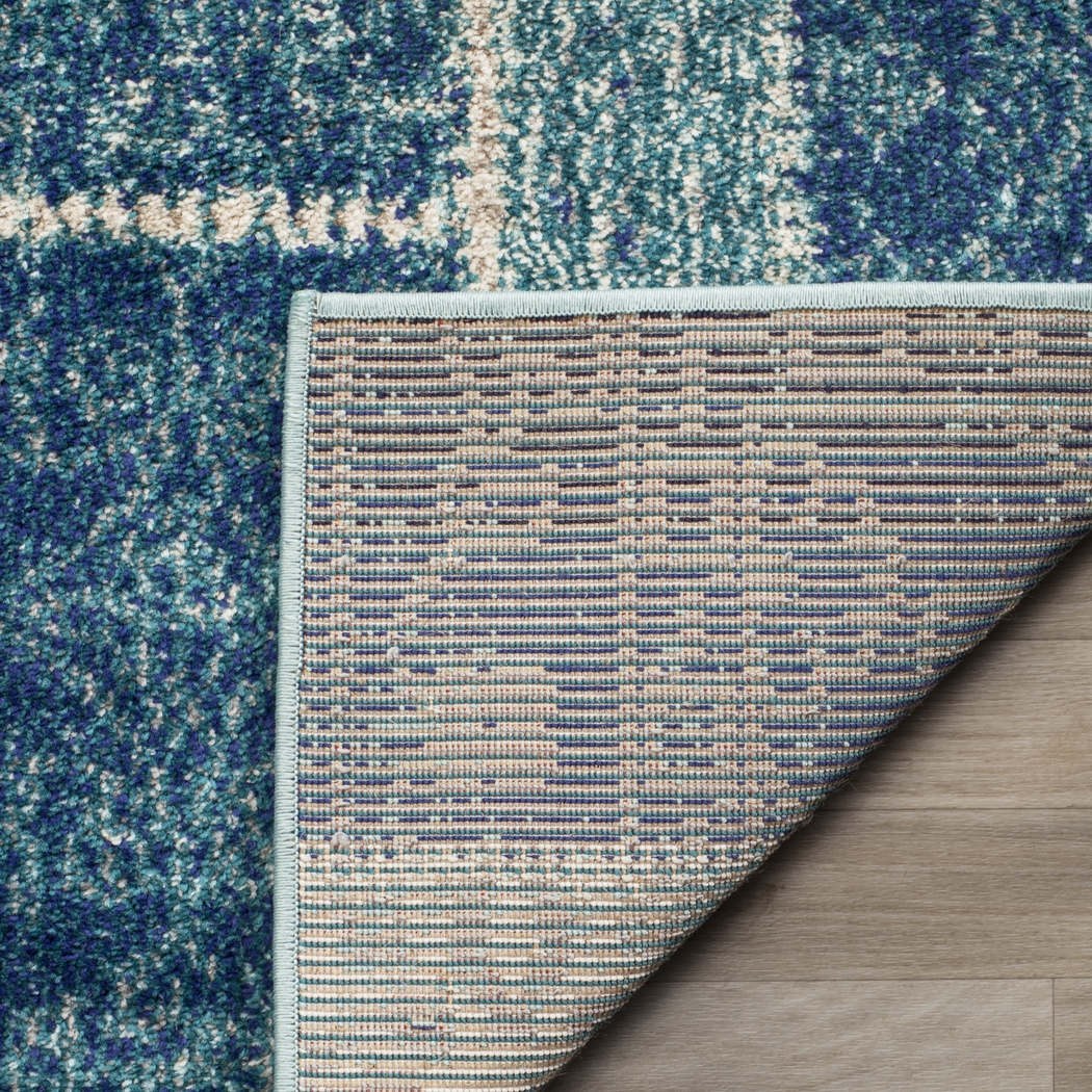 Sadia Blue 6'7 x 9'2 Rug - Thumbnail - Image 3