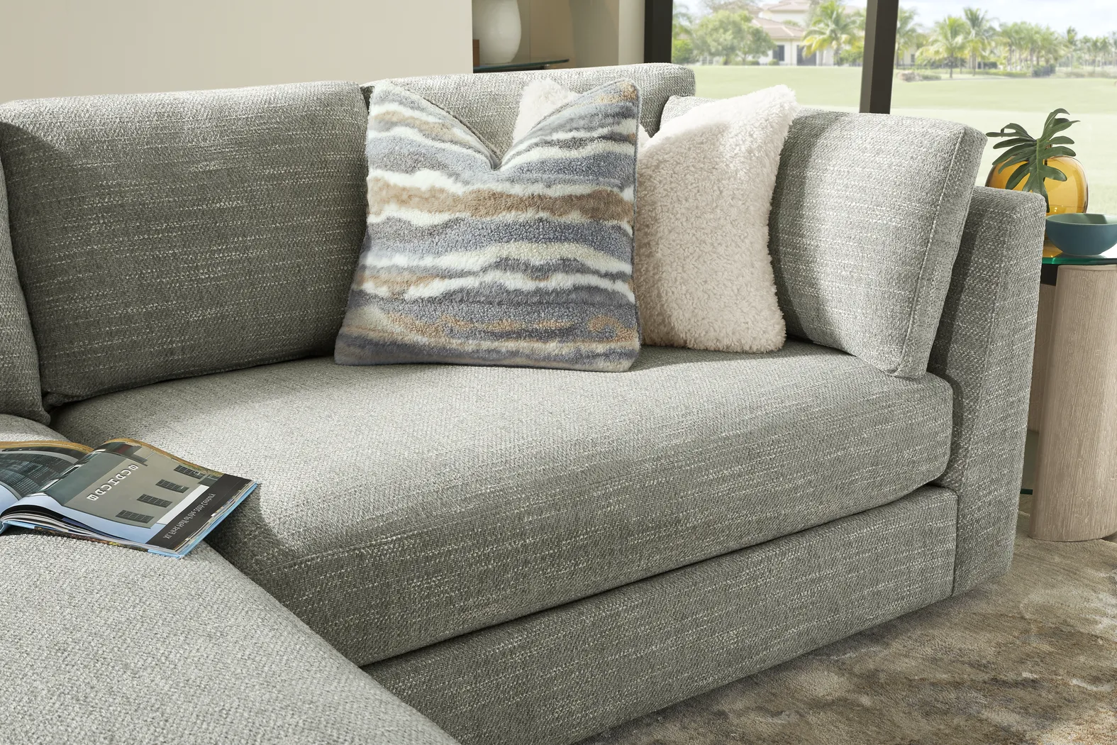 Sadie Falls Dove Gray 2 Pc Sectional - Thumbnail - Image 3