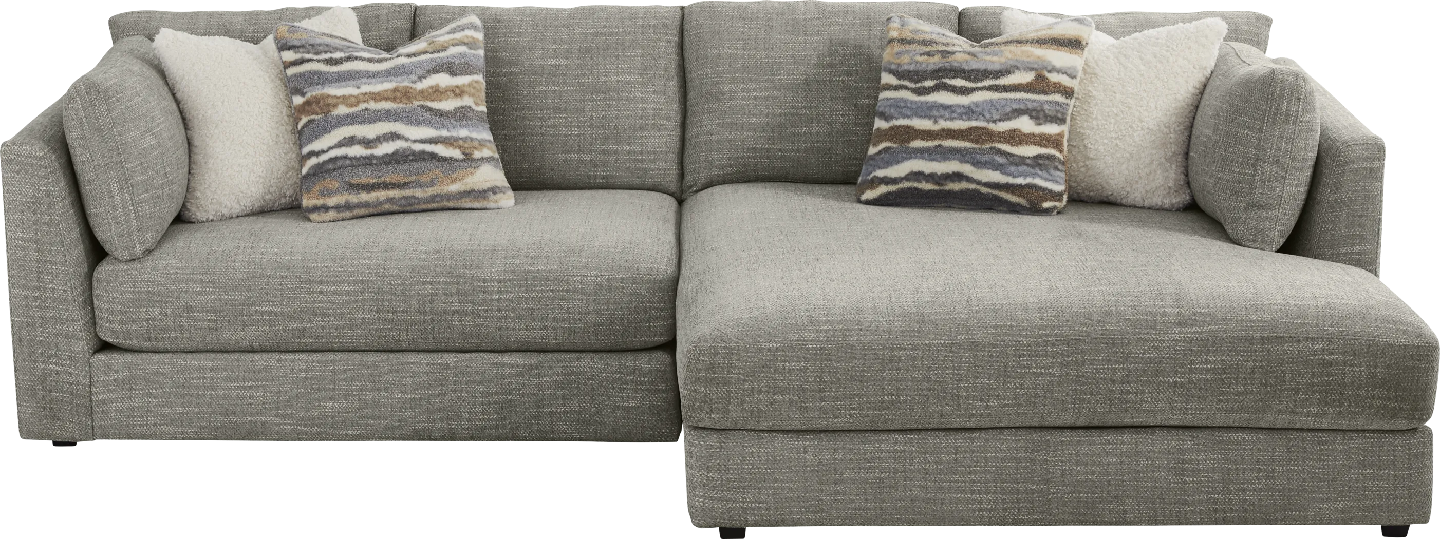 Sadie Falls Dove Gray 2 Pc Sectional - Thumbnail - Image 1