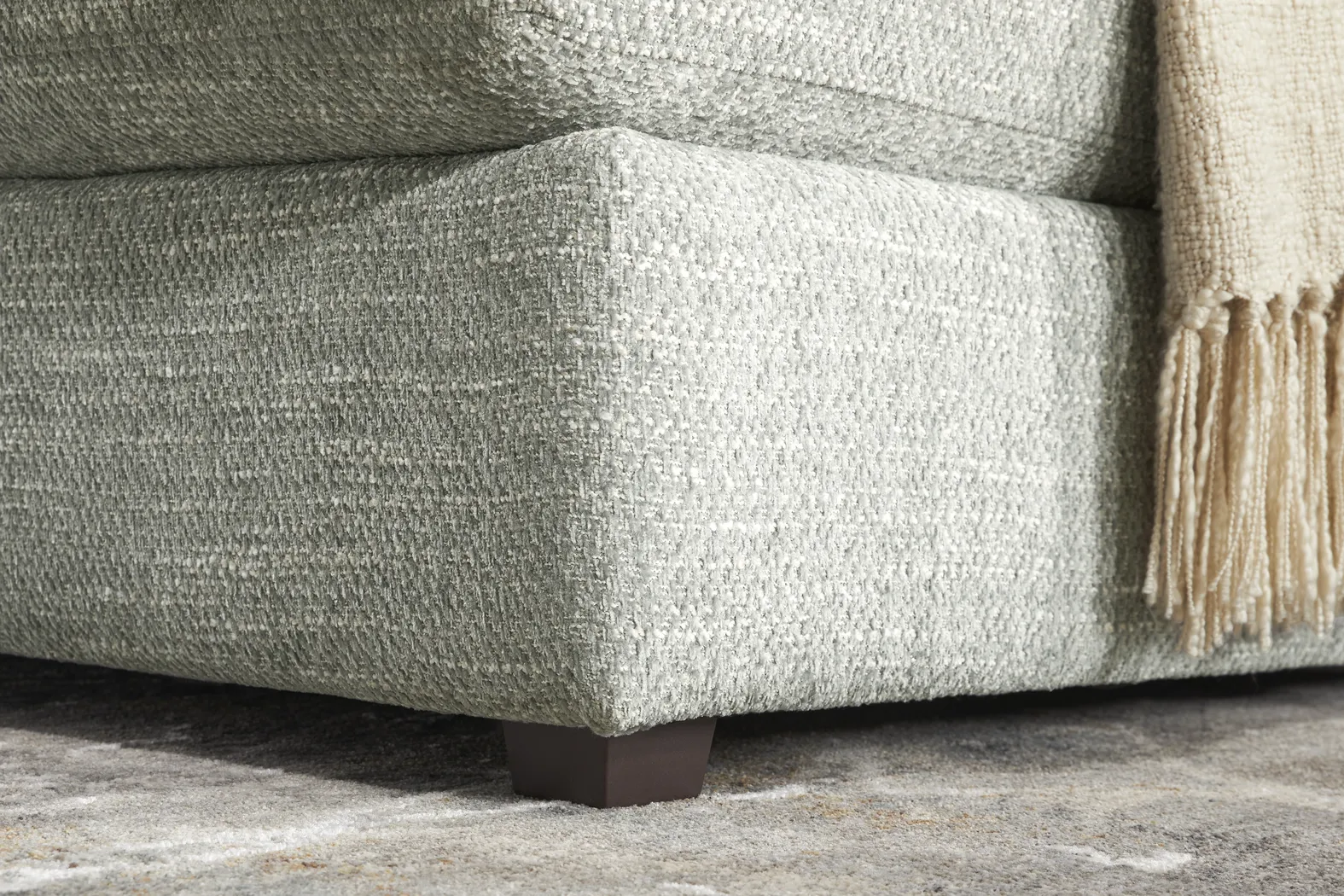 Sadie Falls Dove Gray Storage Ottoman - Thumbnail - Image 4