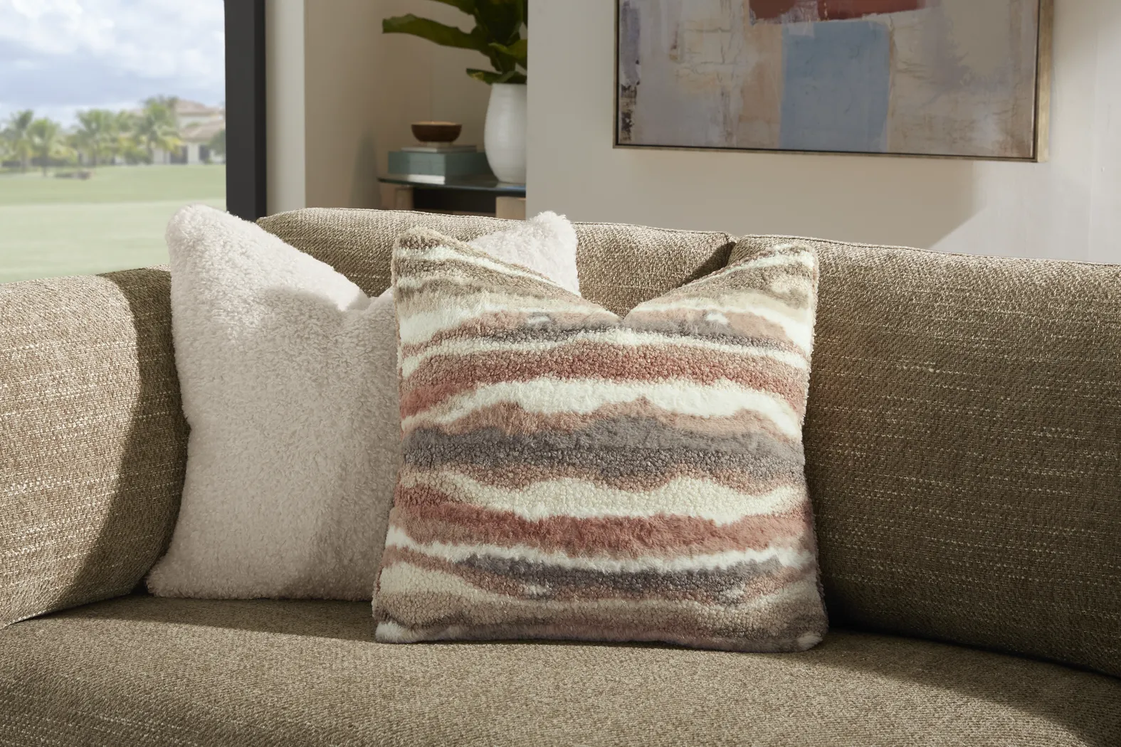 Sadie Falls Mink 2 Pc Sectional - Thumbnail - Image 4
