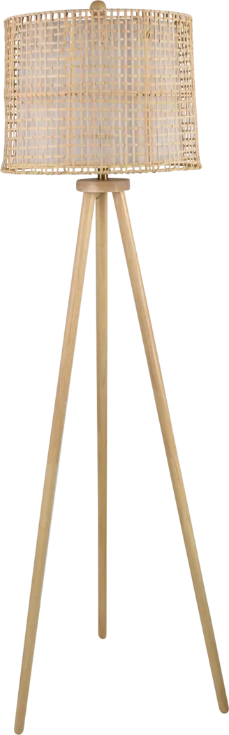 Sadowa Home Tan Floor Lamp - Thumbnail - Image 1