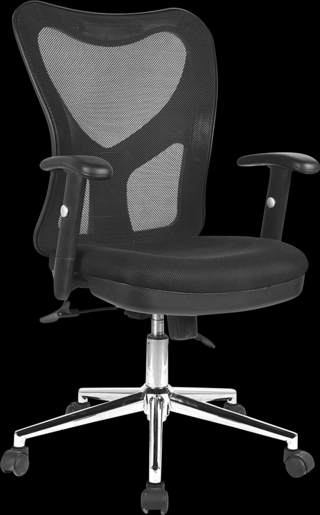 Saedi Black Office Chair - Thumbnail - Image 3