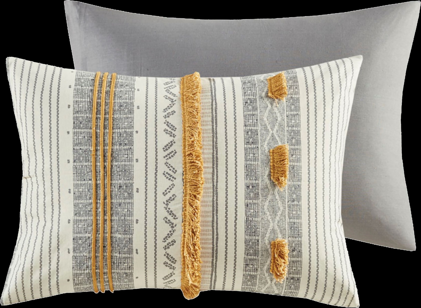 Saedi Gray Full/Queen 3 pc Comforter Set - Thumbnail - Image 10