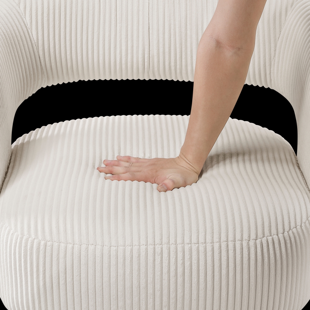 Saeva Beige Accent Chair - Thumbnail - Image 3