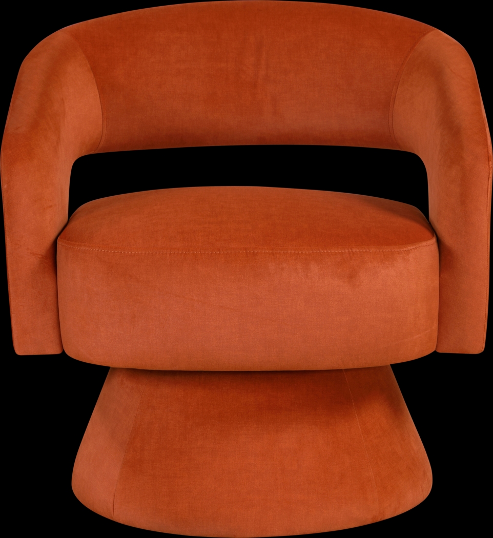 Saeva Orange Accent Chair - Thumbnail - Image 3