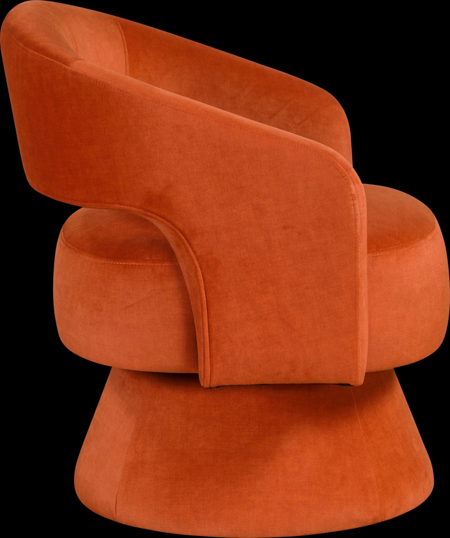 Saeva Orange Accent Chair - Thumbnail - Image 4