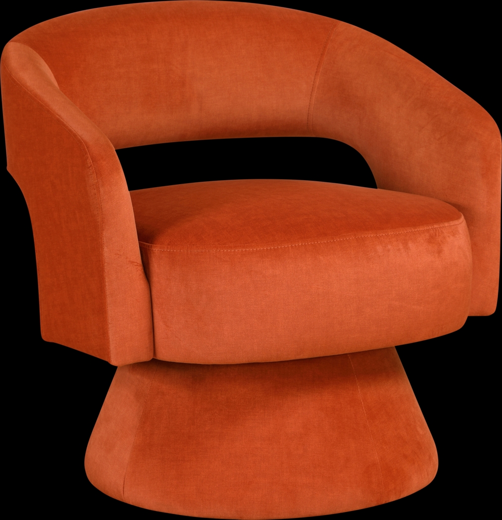 Saeva Orange Accent Chair - Thumbnail - Image 1