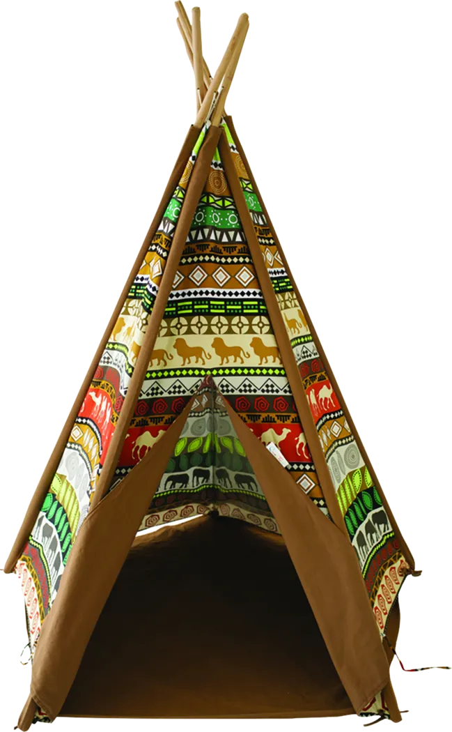 Kids Safari Visions Brown Play Tent - Thumbnail - Image 1