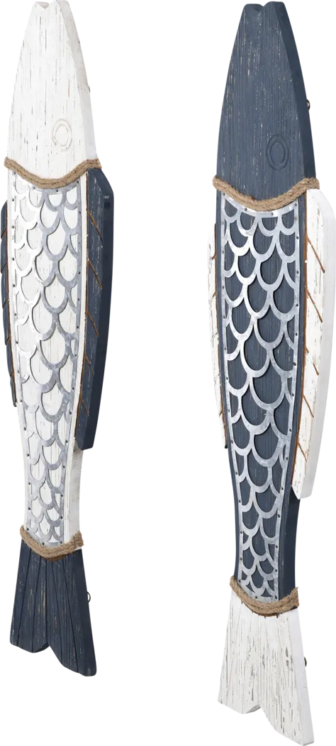 Safina Blue Wall Decor, Set of 2 - Thumbnail - Image 2