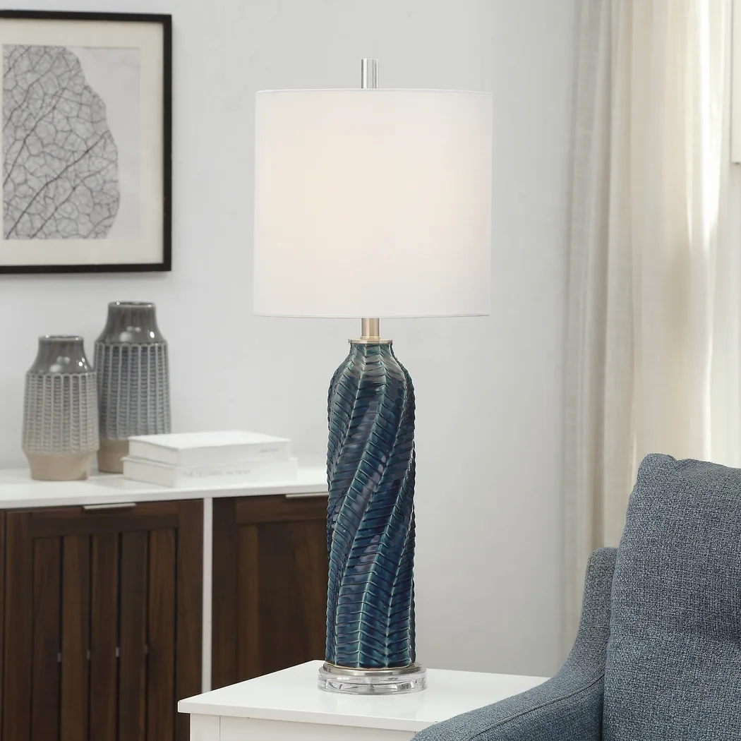 Safira Avenue Blue Lamp - Thumbnail - Image 5