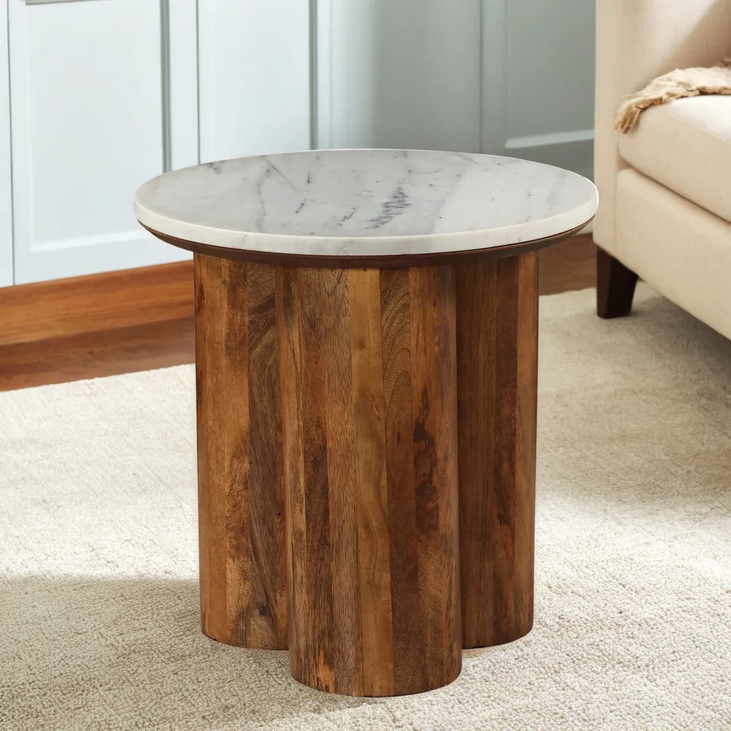 Safya II Brown End Table - Thumbnail - Image 4
