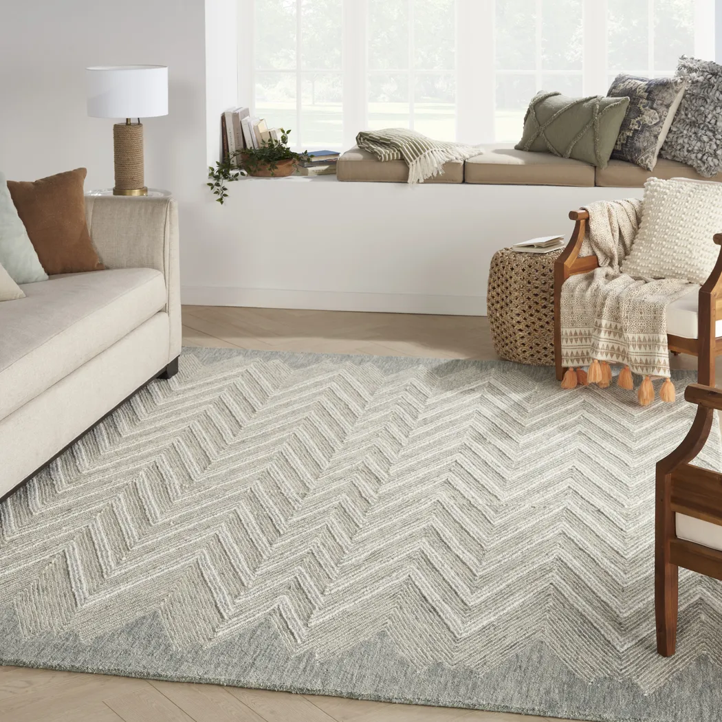 Sagarmatha Teal 8' x 10'6 Rug - Thumbnail - Image 2