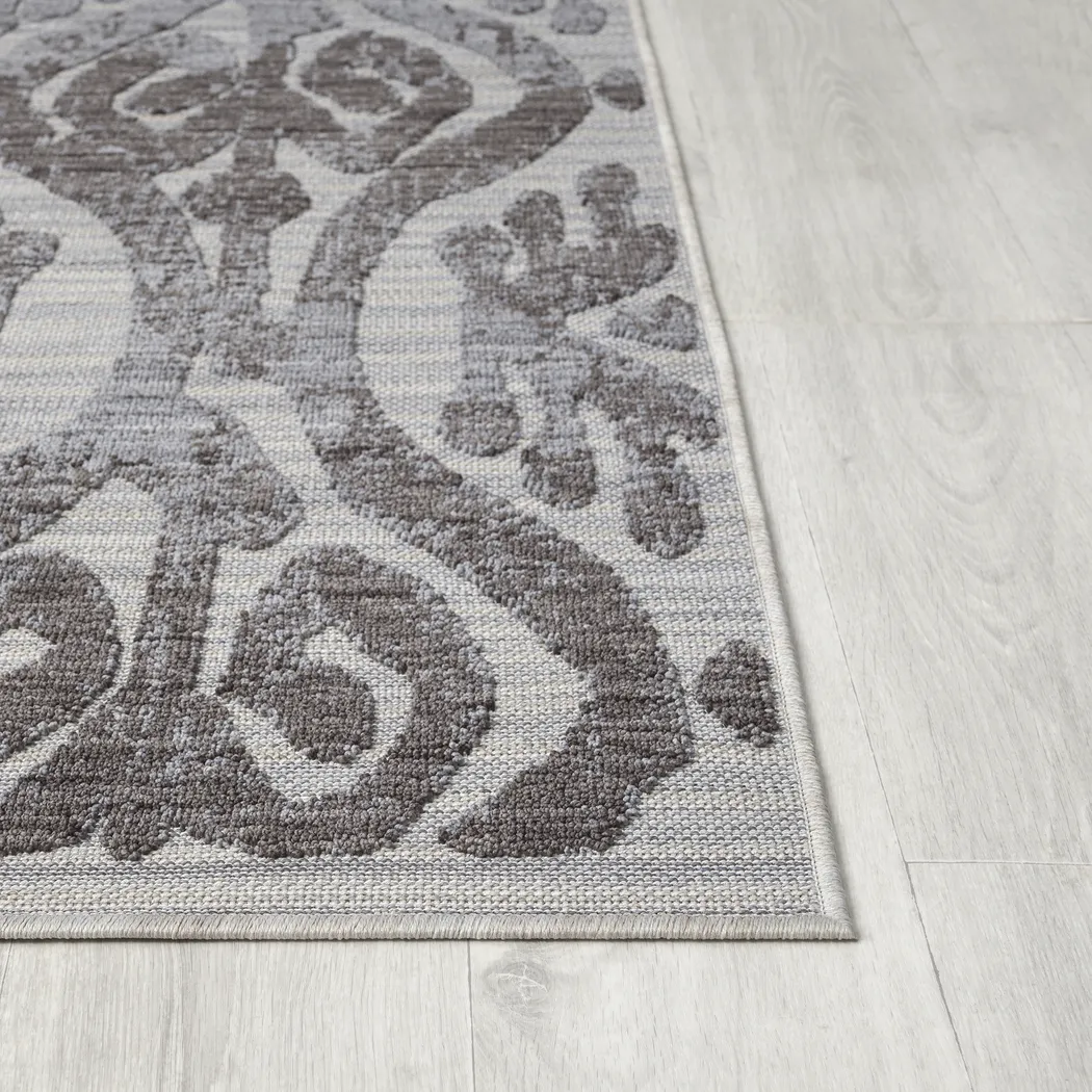 Sagaruti Blue/Gray 5' x 7' Indoor/Outdoor Rug - Image 6