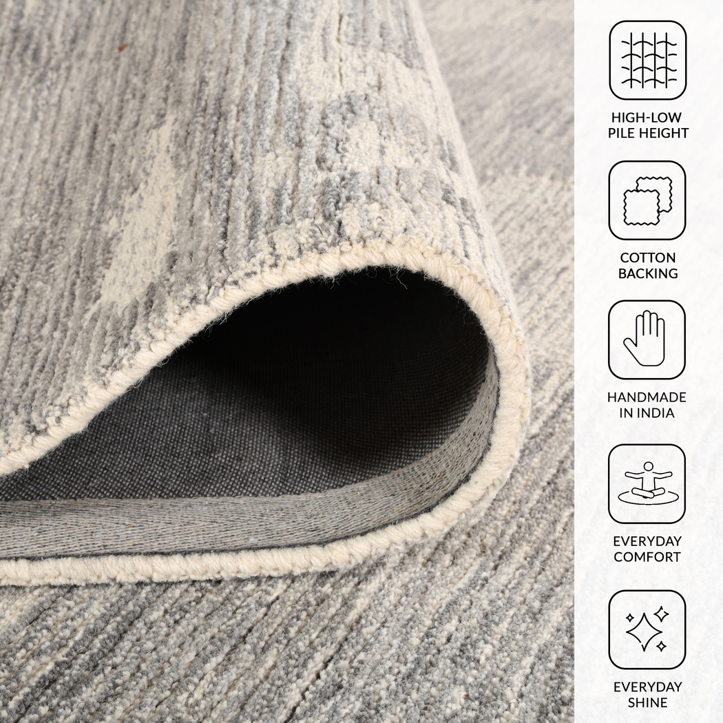 Sagasa Gray 5' x 7'6 Rug - Thumbnail - Image 4