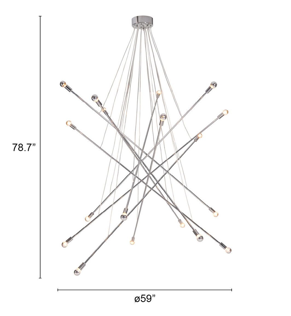 Sage Meadows Chrome Chandelier - Thumbnail - Image 5