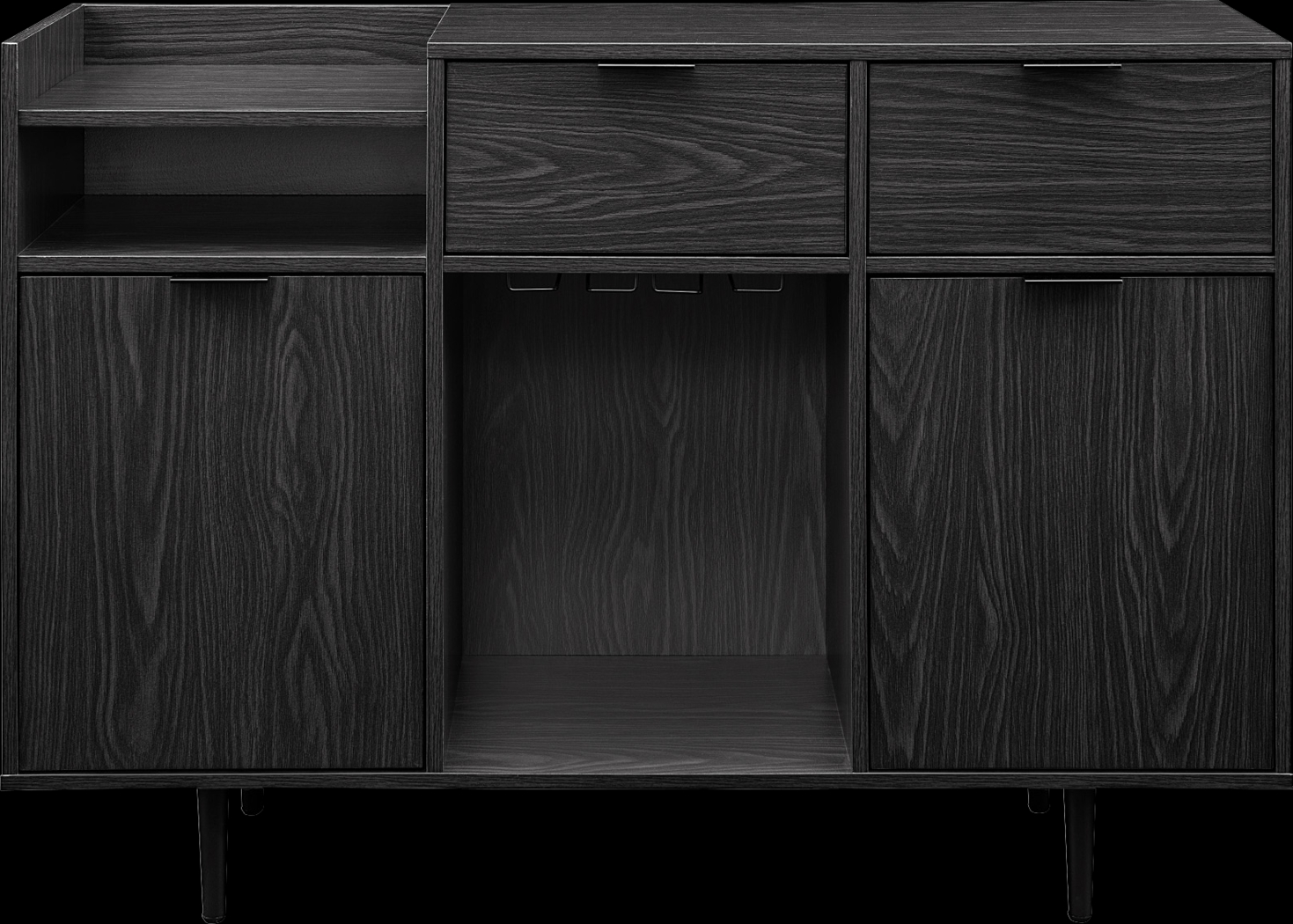 Sagebluff Gray Bar Cabinet - Thumbnail - Image 3