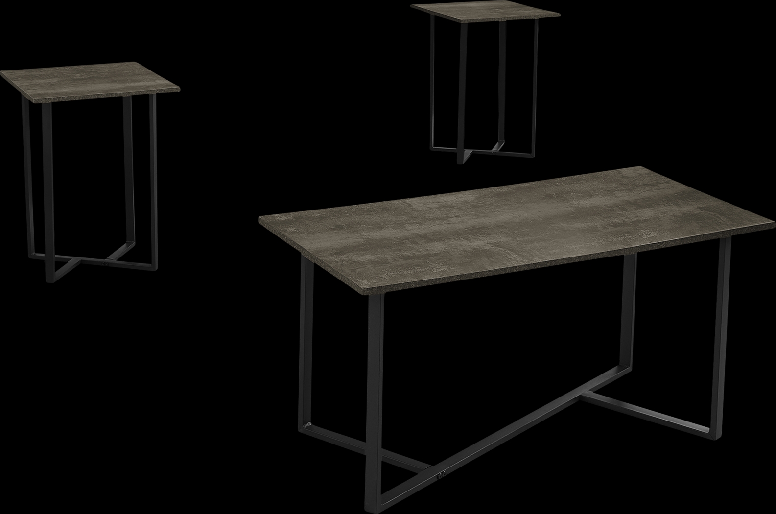 Sagebrushy Bronze 3 Pc Table Set - Thumbnail - Image 1