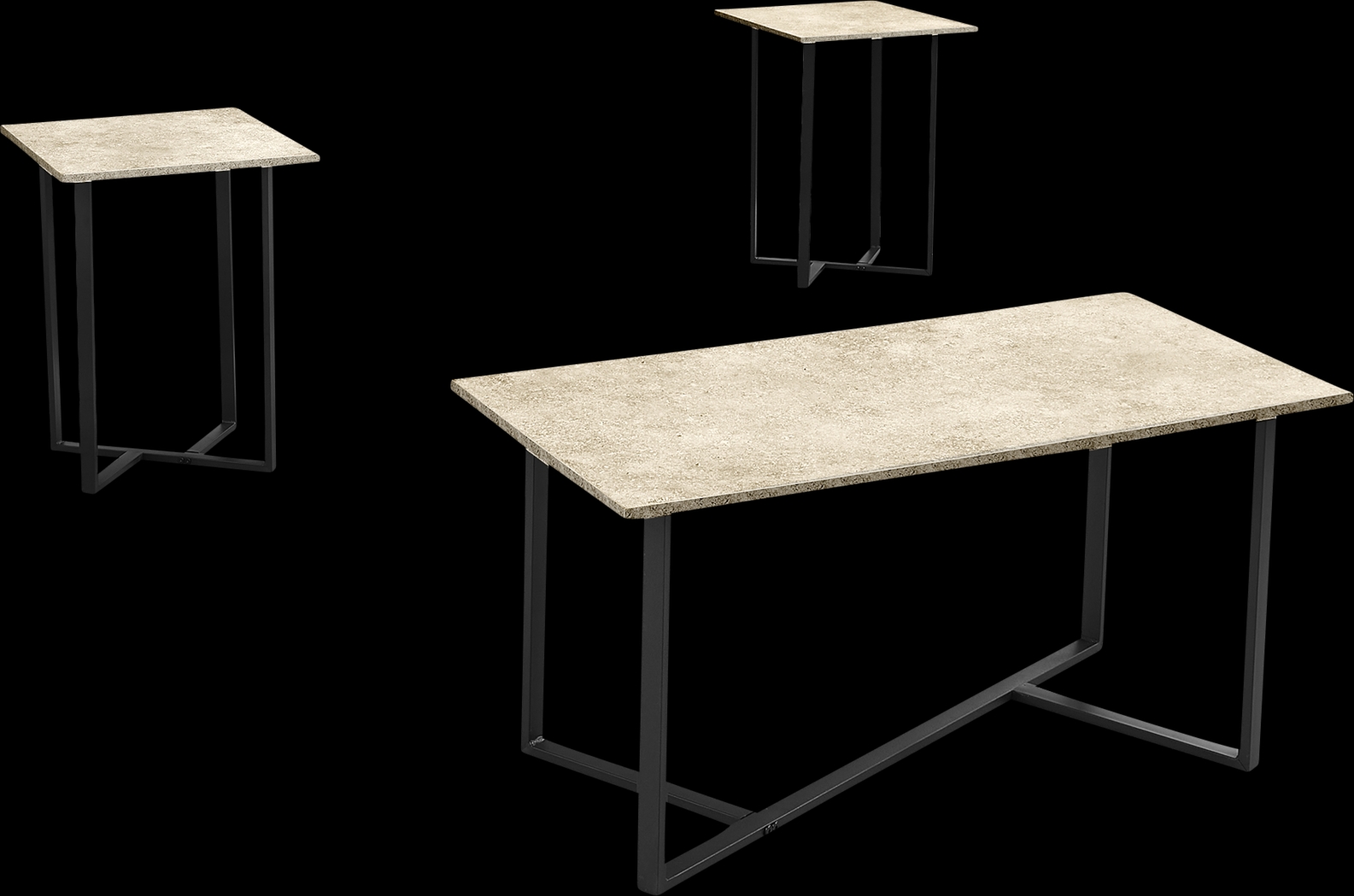 Sagebrushy Cream 3 Pc Table Set - Thumbnail - Image 1