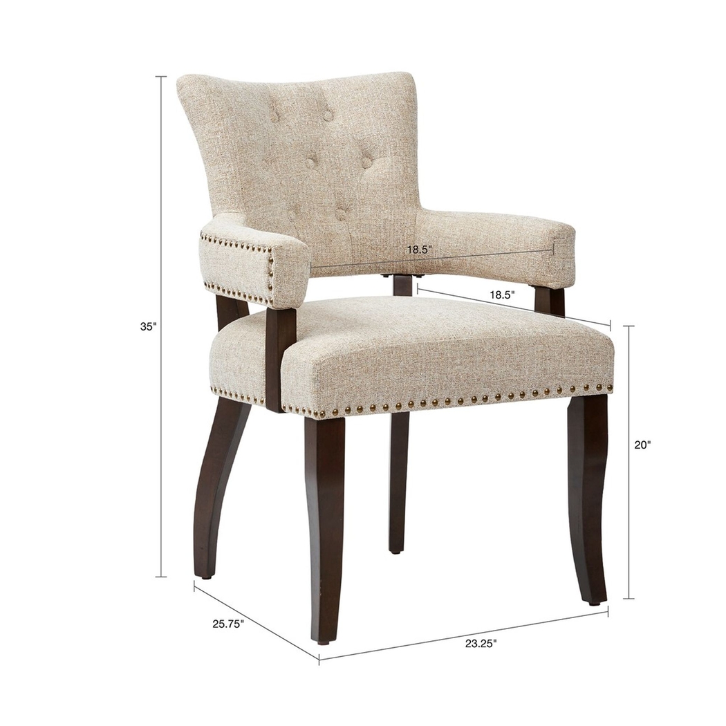 Sagemist Cream Arm Chair, Set of 2 - Thumbnail - Image 8