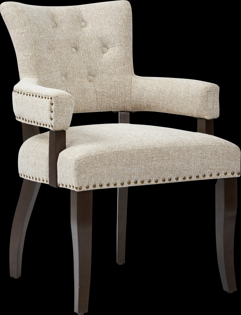 Sagemist Cream Arm Chair, Set of 2 - Thumbnail - Image 1