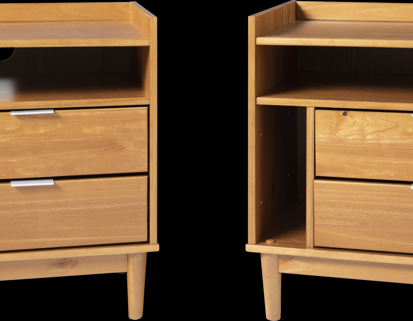 Sagepark Caramel Nightstand, Set of 2 - Thumbnail - Image 4