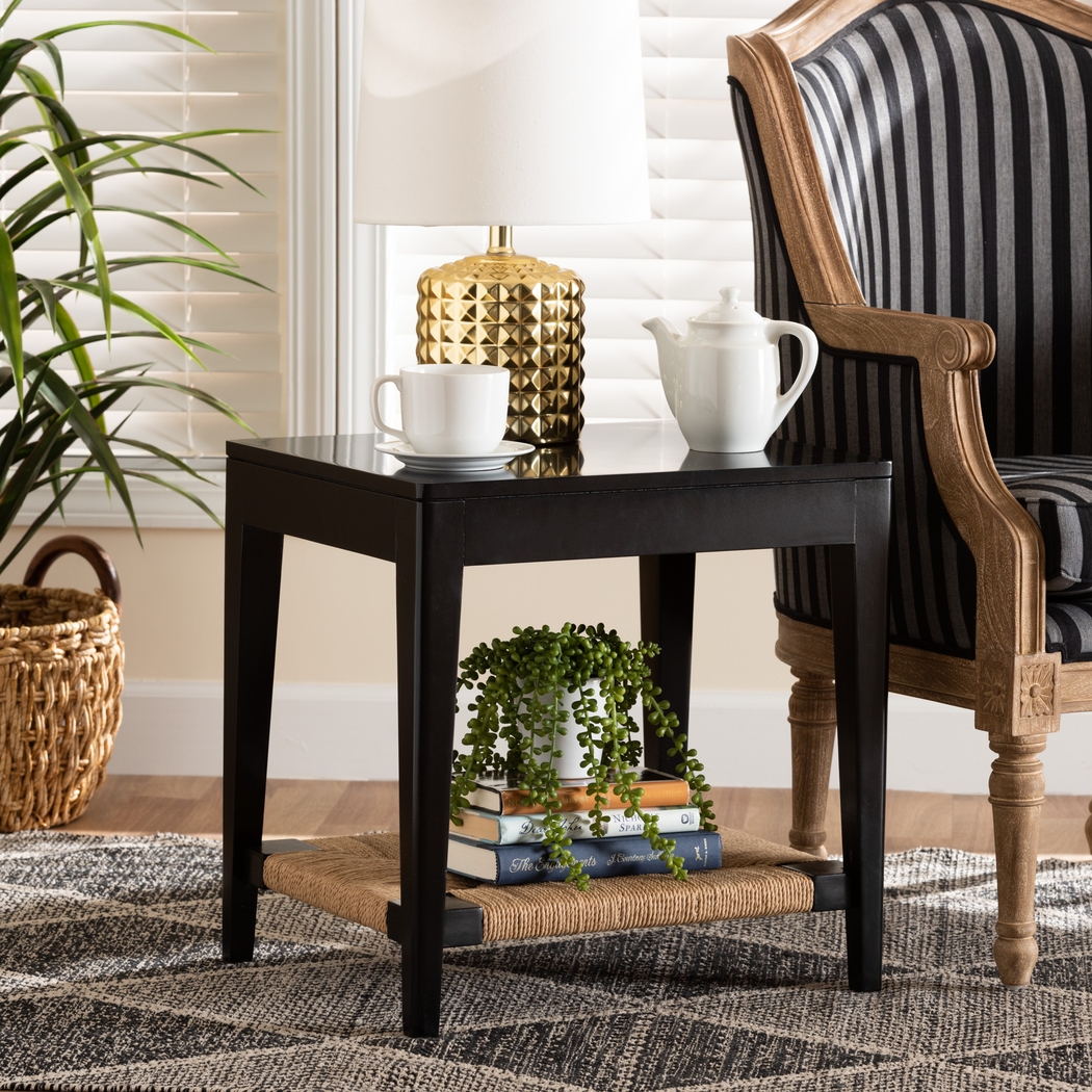 Sagghill Black End Table - Thumbnail - Image 2