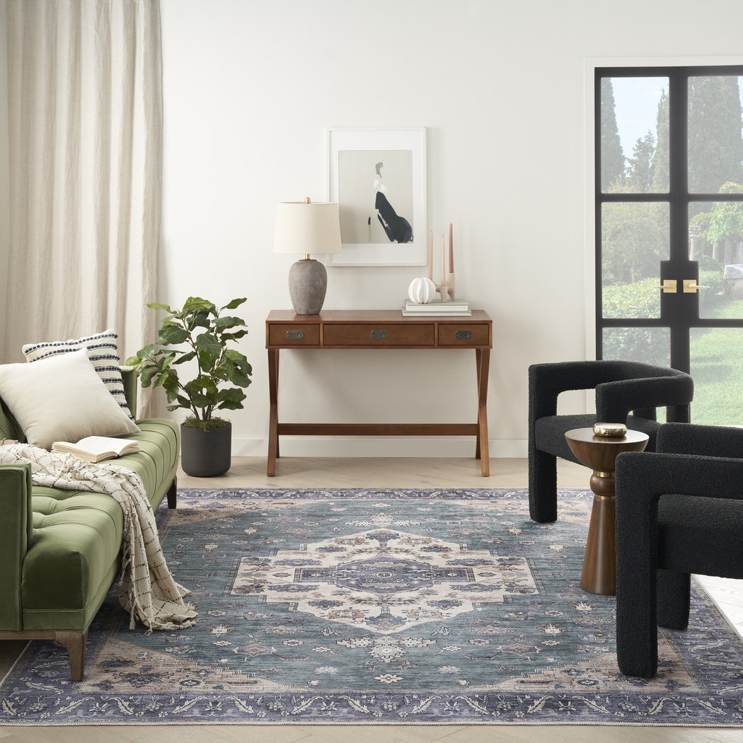 Sagich Blue/Teal 7'10 x 9'10 Rug - Thumbnail - Image 3