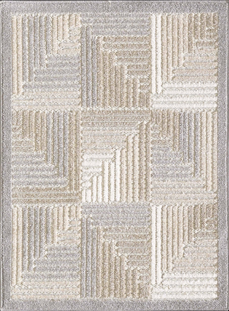 Sagira Cream 7'10 x 9'10 Indoor/Outdoor Rug - Thumbnail - Image 4