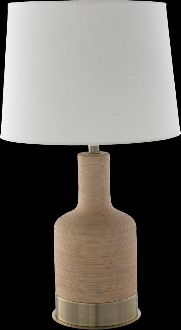 Sagner Oaks Tan Lamp - Thumbnail - Image 1