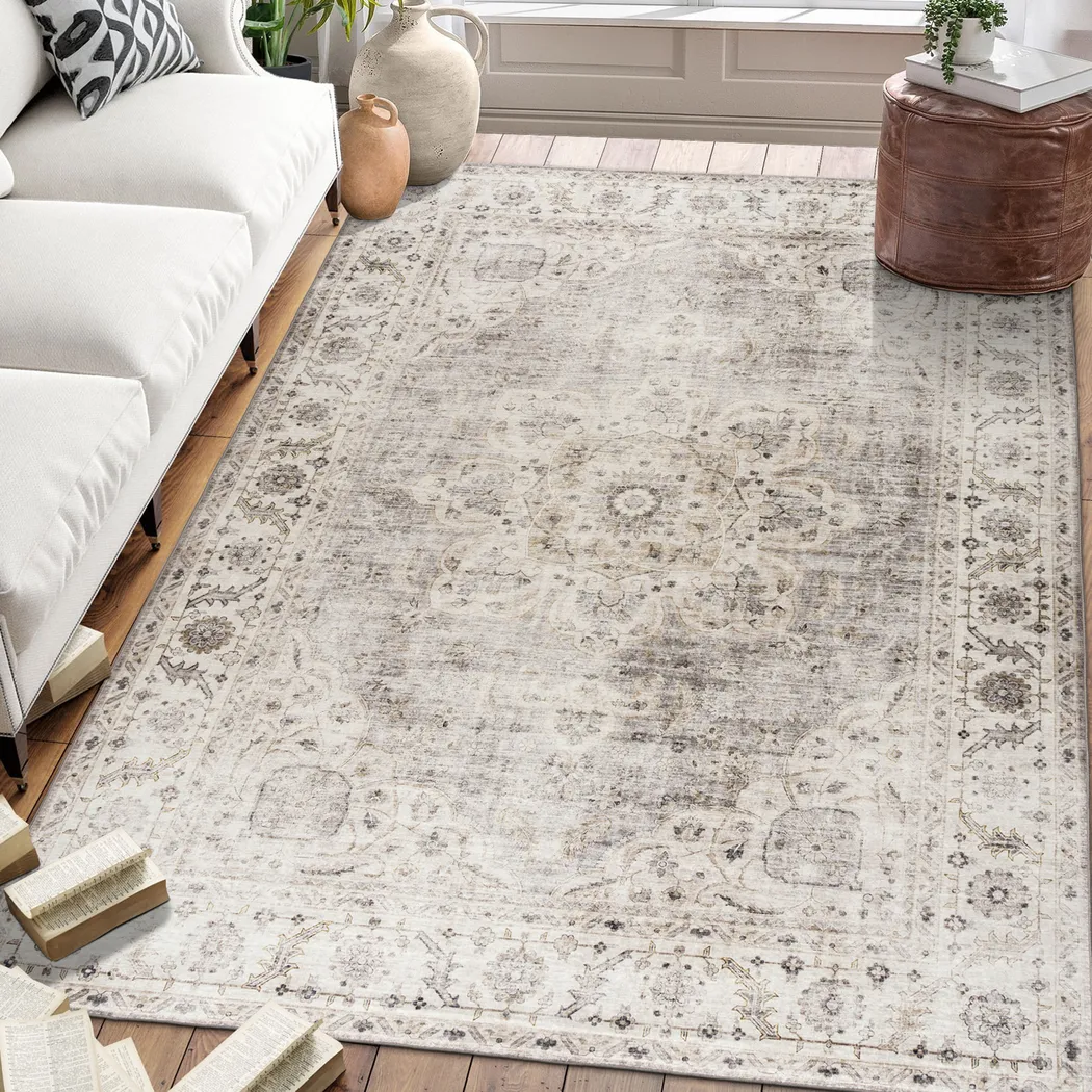 Sahale Beige 7'6 x 9'6 Indoor/Outdoor Rug - Thumbnail - Image 4
