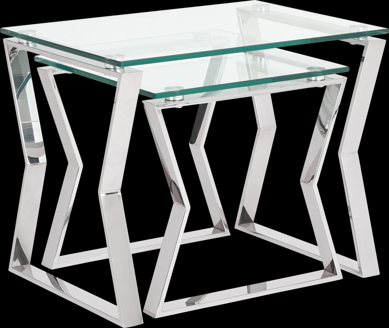 Sahalee Silver Nesting Tables, Set of 2 - Thumbnail - Image 4