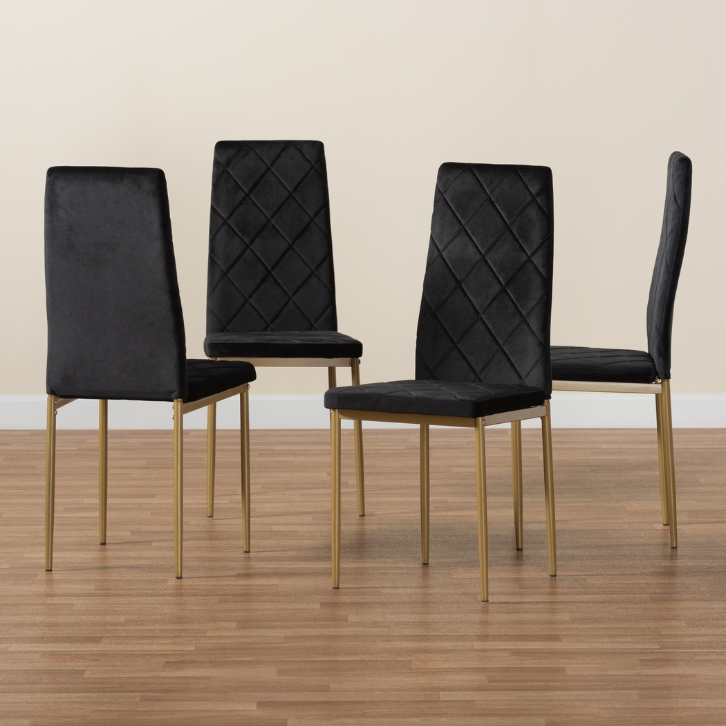 Sahallee Black Side Chair, Set of 4 - Thumbnail - Image 6