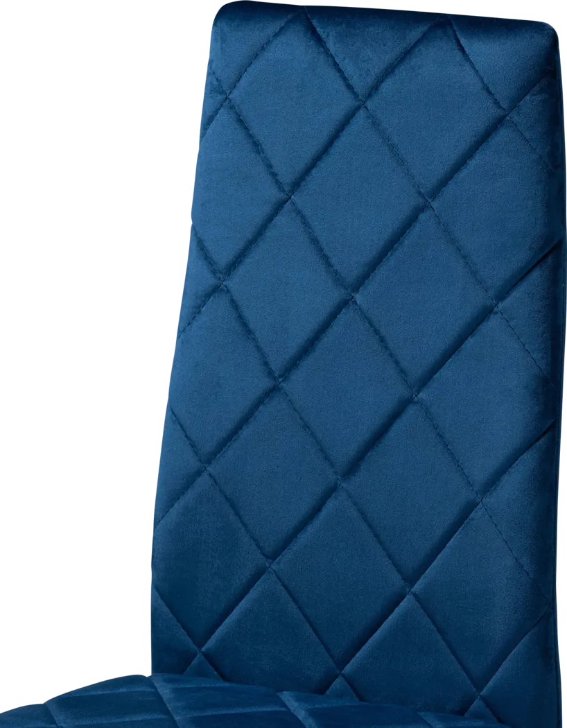 Sahallee Blue Side Chair, Set of 4 - Thumbnail - Image 4