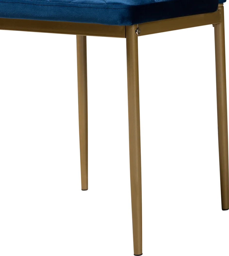 Sahallee Blue Side Chair, Set of 4 - Thumbnail - Image 5