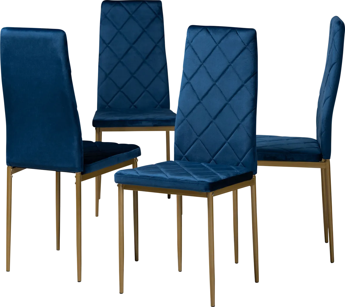 Sahallee Blue Side Chair, Set of 4 - Thumbnail - Image 1