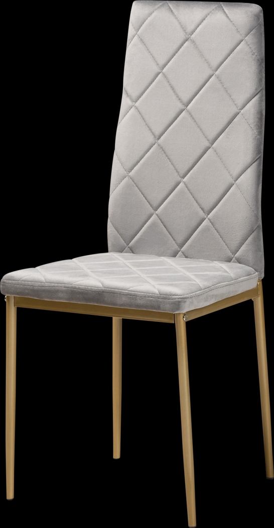 Sahallee Gray Side Chair, Set of 4 - Thumbnail - Image 3